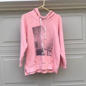 American Eagle Blush hooded sweater